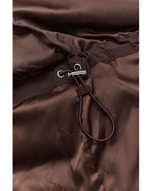 Gant Brown Mid Down Jacket Deep