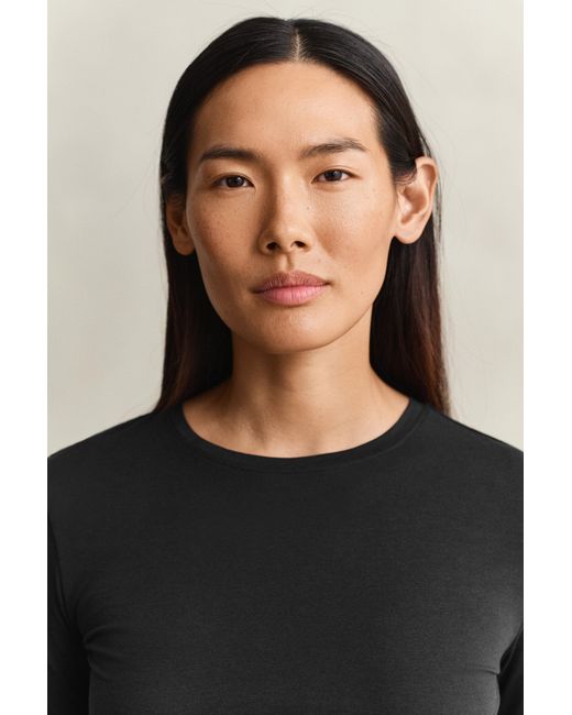 Gant Black Light Cotton Long Sleeve T-Shirt