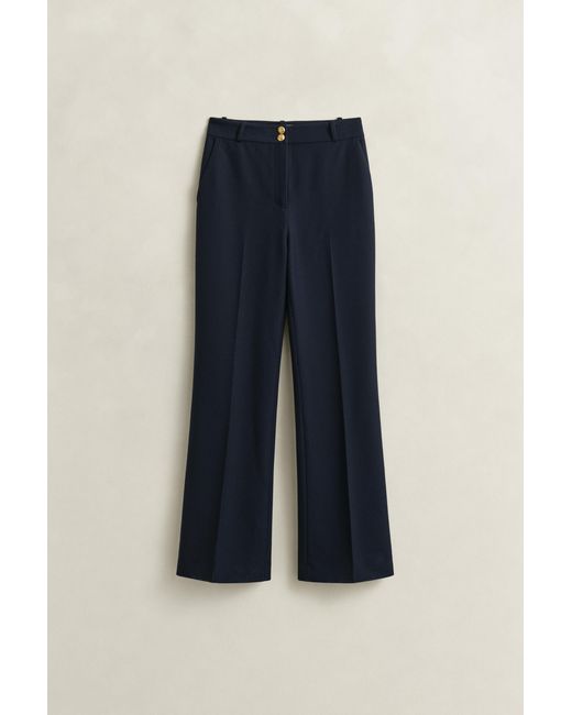 Gant Blue Flared Nautical Pants Evening