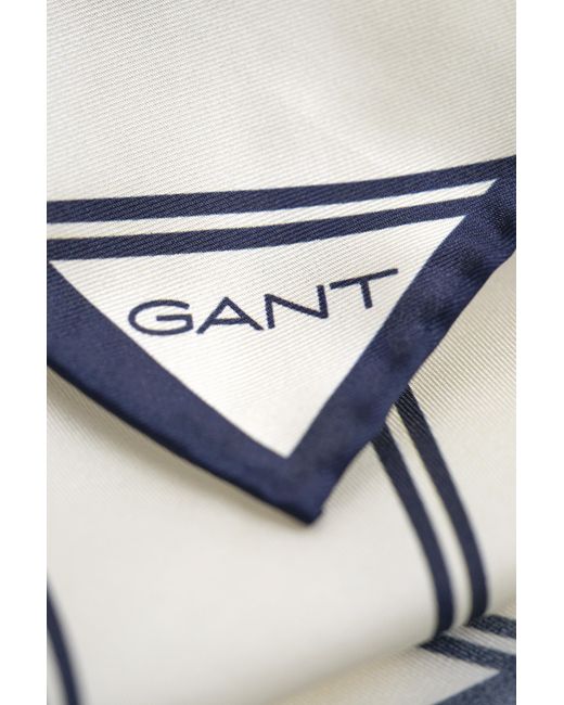 Gant Natural Striped Pocket Square Cream for men