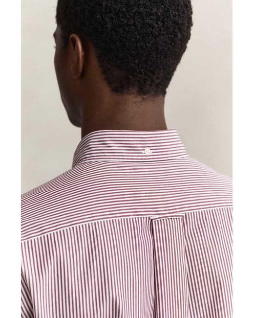 Gant Multicolor Classic Regular Striped Poplin Shirt for men
