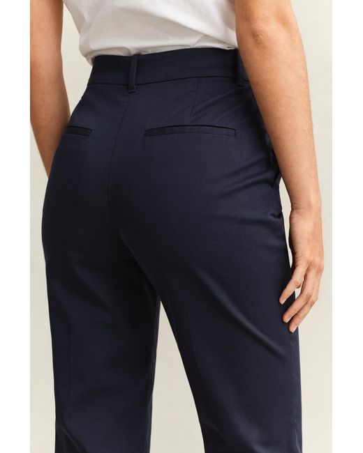 Gant Blue Slim Fit Slacks Evening