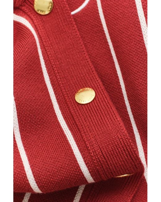 Gant Red Knitted Varsity Jacket