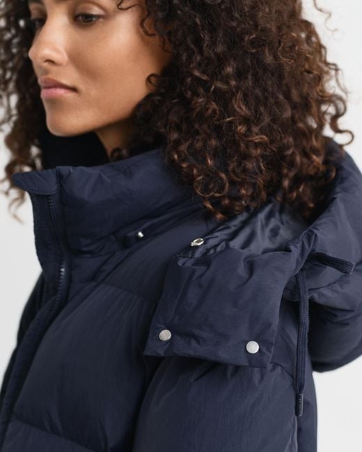 Gant Blue Full Length Down Coat