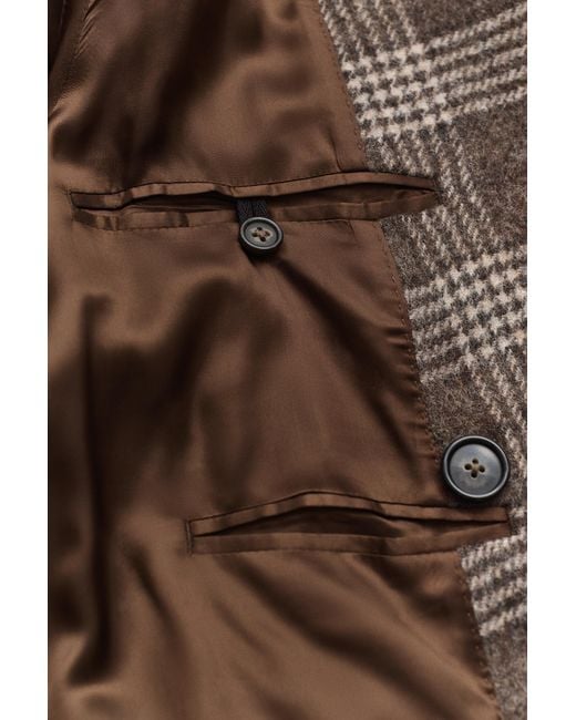 Gant Brown Double Breasted Wool Coat for men