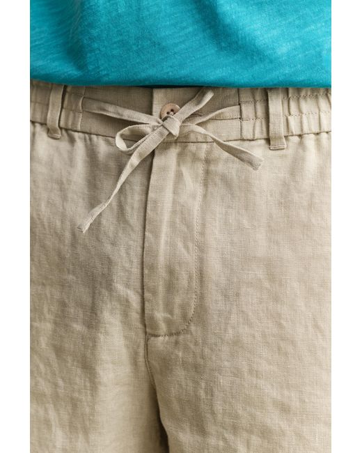 Gant Blue Linen Shorts for men
