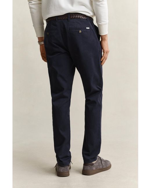 Gant Blue Slim Fit Comfort Chinos Evening for men