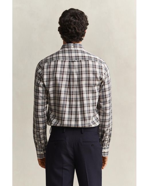 Gant Multicolor Checked Twill Shirt for men