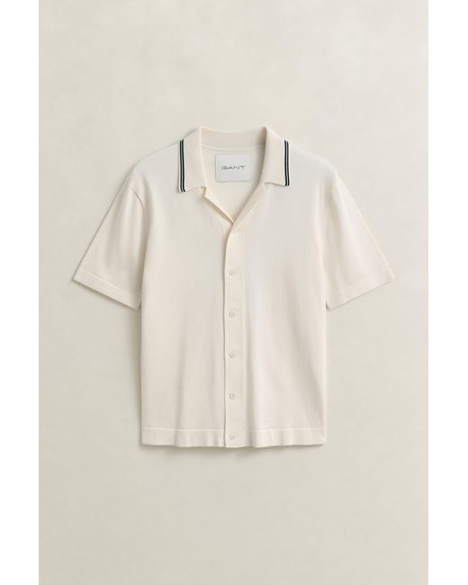 Gant Natural Polo Sweater for men