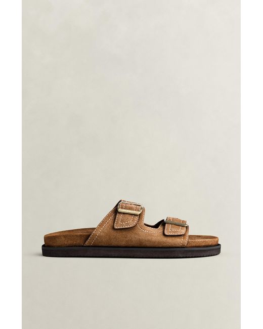 Gant Green Fairfro Suede Sandals Warm for men