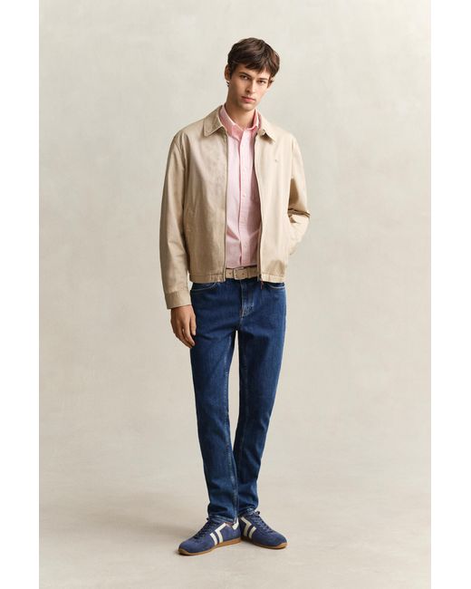 Gant Pink Banker Stripe Classic Poplin Shirt for men