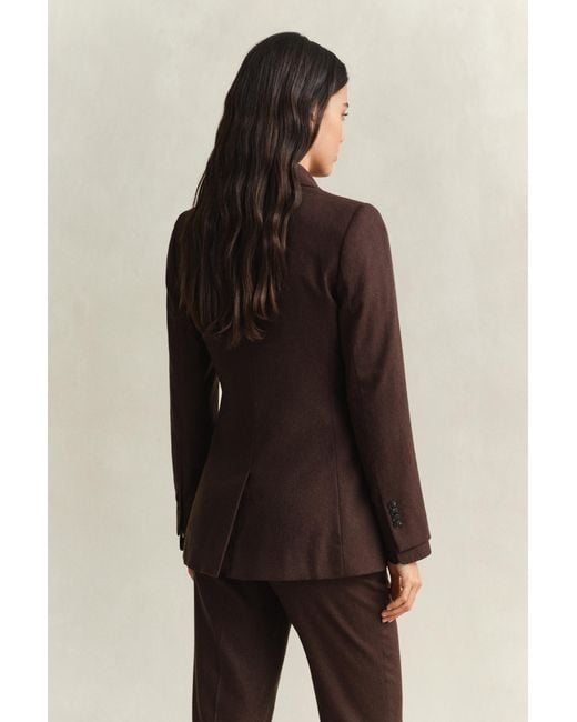 Gant Brown Flannel Blazer Deep