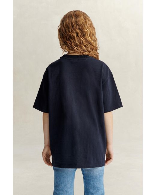Gant Blue Teens Teen Girls Slubbed T-Shirt Evening
