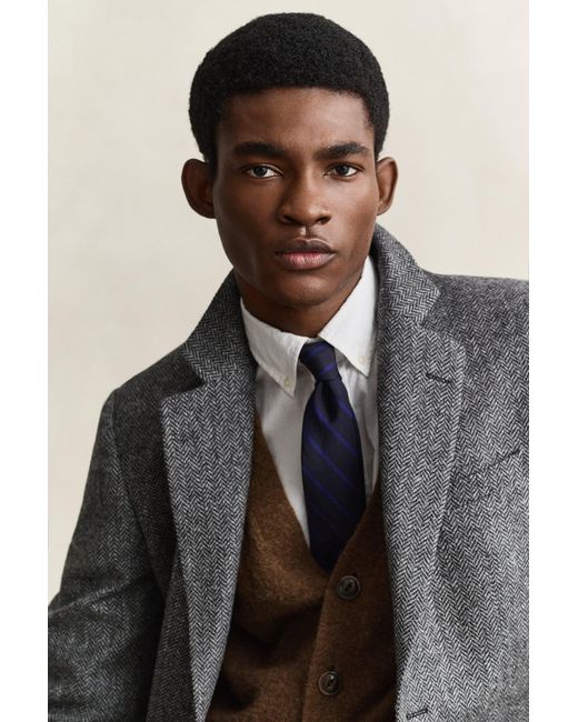 Gant Gray X Yale Tweed Blazer for men