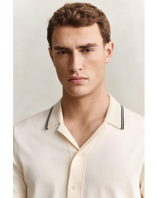 Gant Natural Polo Sweater for men