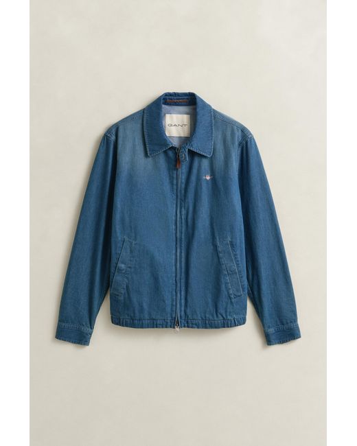 Gant Blue Windcheater Jacket Semi for men