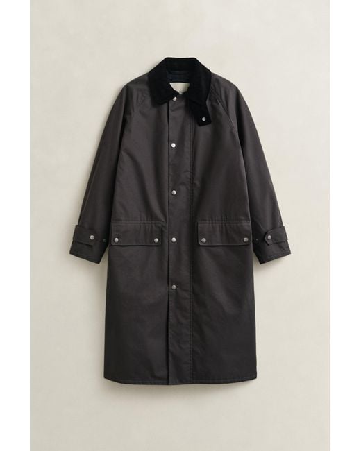 Gant Blue Waxed Barn Coat for men