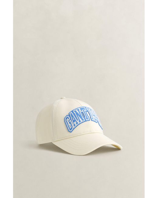 Gant Blue Graphic Cotton Twill Cap Cream for men