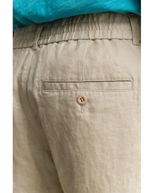 Gant Blue Linen Shorts for men