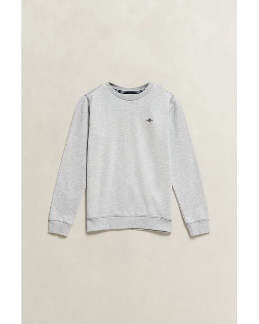 Gant Gray Teens Shield Sweatshirt Melange