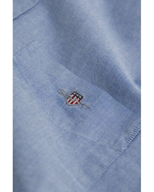 Gant Blue Classic Regular Oxford Shirt College for men