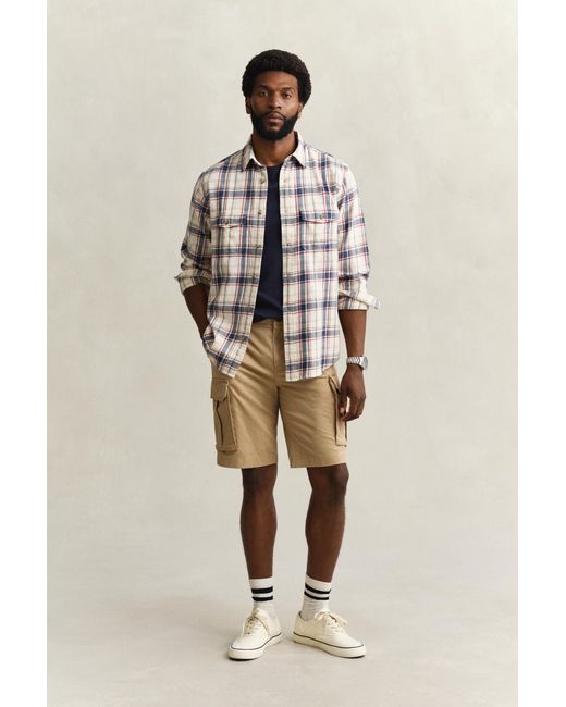 Gant Blue Classic Cargo Shorts Dark for men