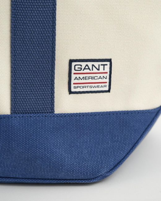 Gant Blue Canvas Beach Tote Bag for men