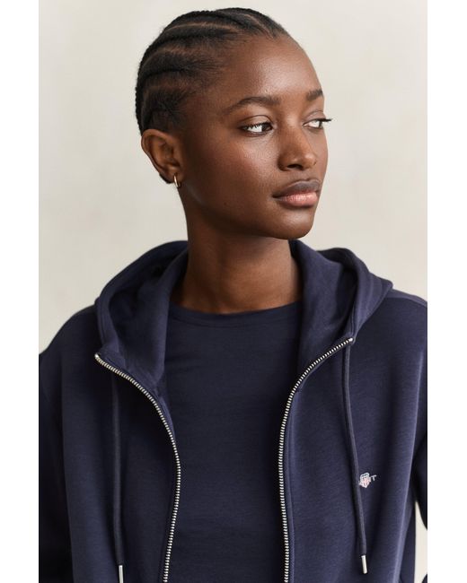 Gant Blue Shield Zip Hoodie