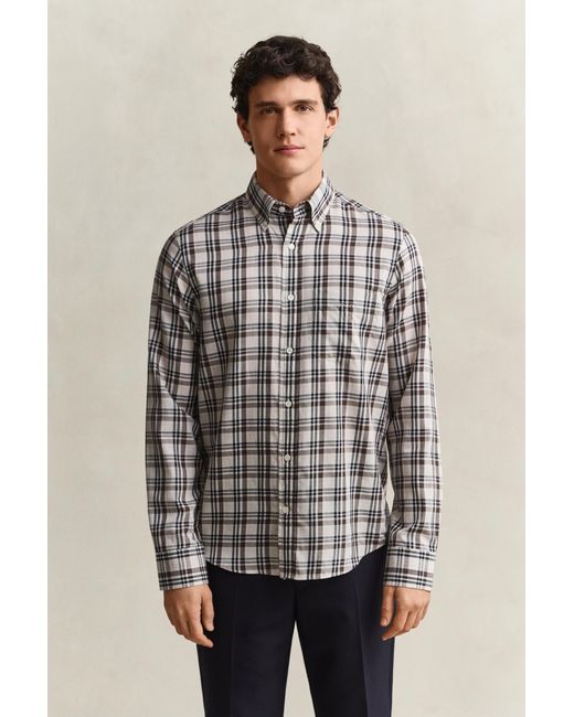 Gant Multicolor Checked Twill Shirt for men