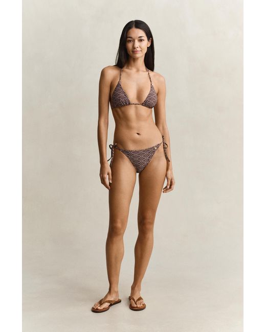Gant Multicolor Printed Side Tie Bikini Bottoms