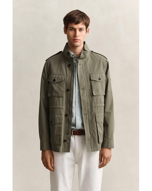 Gant Green Four Pocket Cotton Jacket for men