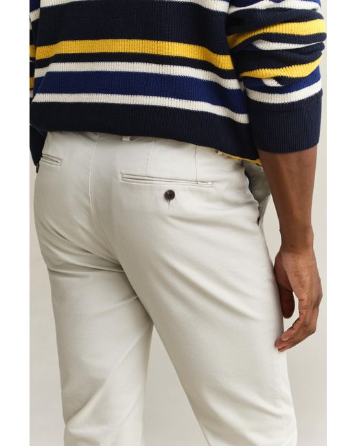 Gant Multicolor Slim Fit Smart Chinos for men