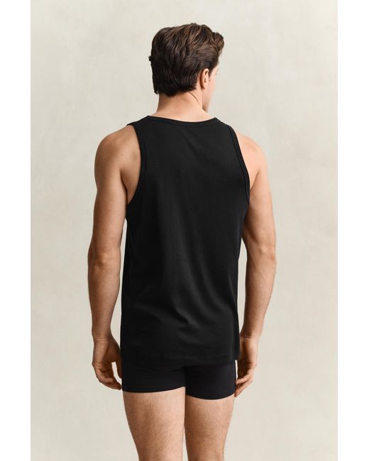 Gant Black 2-Pack Tank Top for men