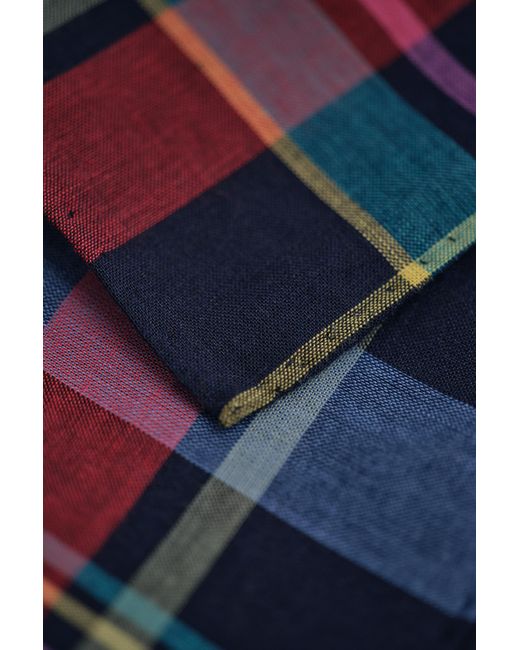 Gant Blue Madras Pocket Square for men