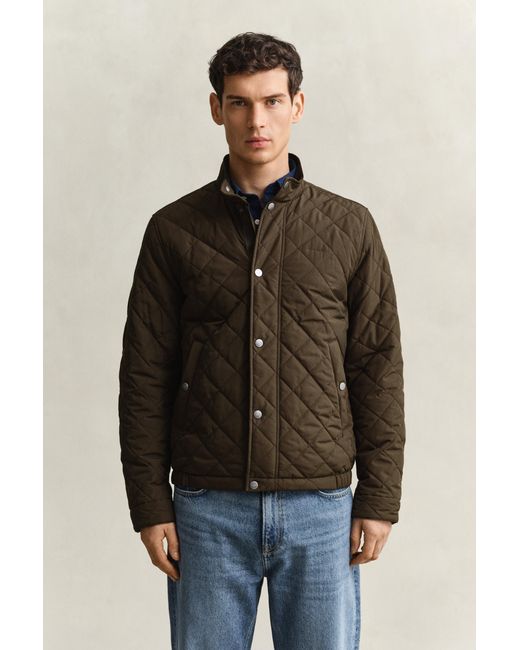 Gant Brown Quilted Jacket for men