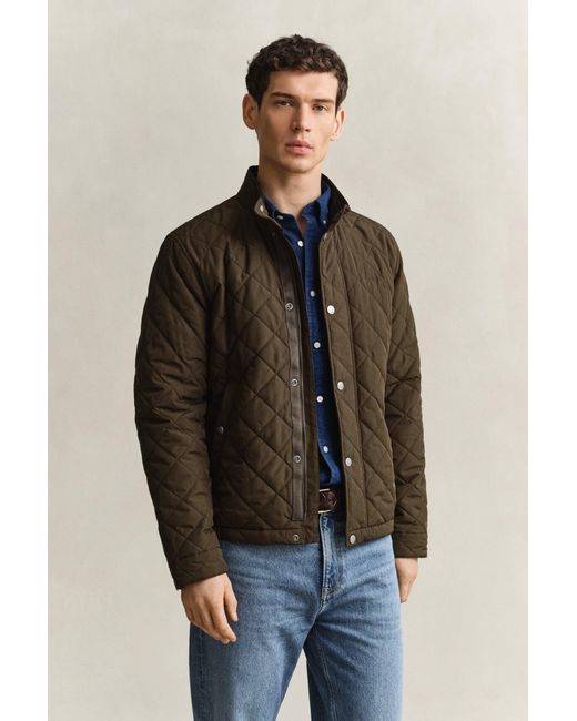 Gant Brown Quilted Jacket for men