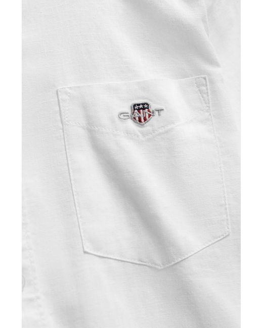 Gant Natural Teens Teen Boys Linen Blend Shirt for men