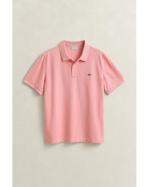 Gant Pink Regular Fit Polo Shirt for men