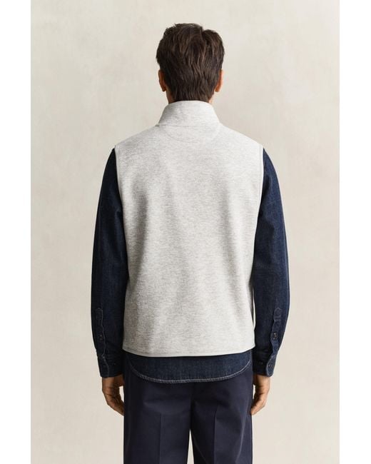 Gant Blue Fleece Vest for men