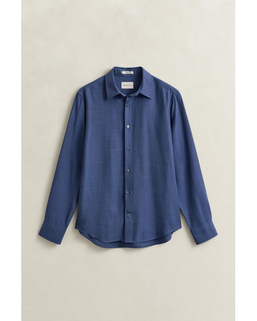 Gant Blue Lyocell Shirt for men