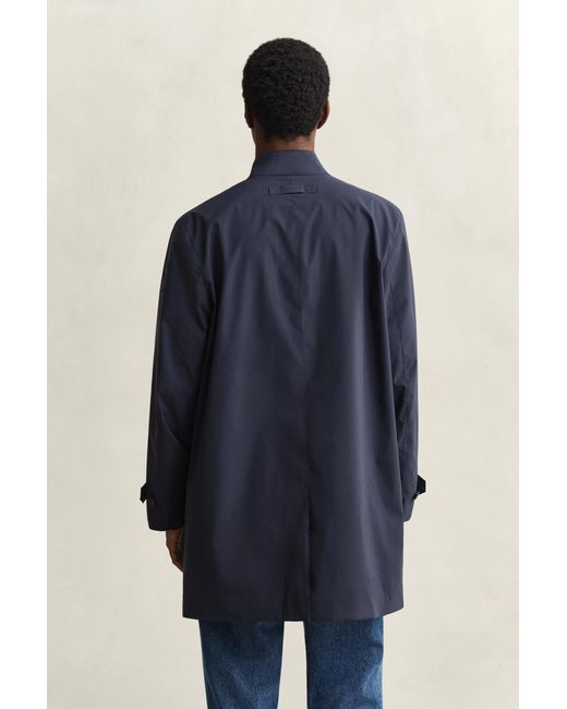 Gant Blue Lightweight Commuter Coat Evening for men
