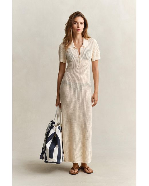 Gant Natural Lace Knit Rugger Dress