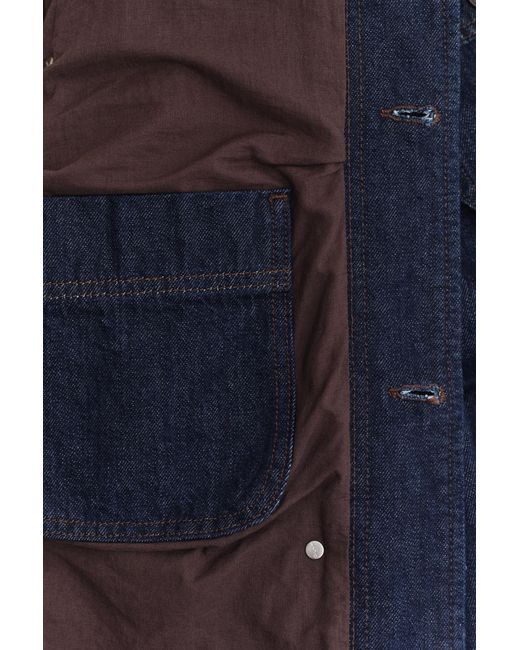 Gant Blue Work Jacket Dark Raw for men