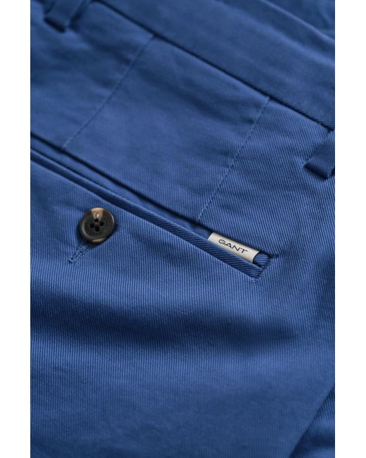 Gant Blue Slim Fit Smart Chinos for men