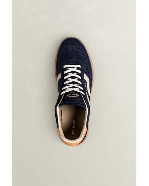 Gant Blue Cuzmo Suede Sneakers Marine for men