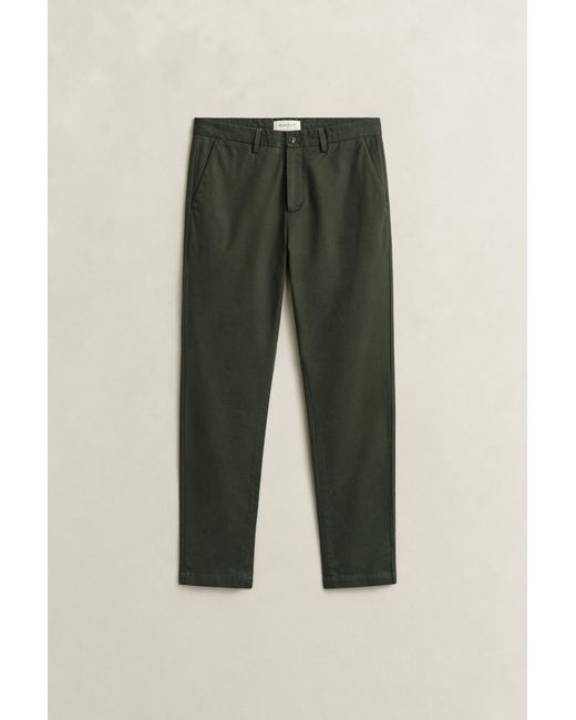 Gant Green Slim Fit Smart Chinos Dark Moss for men