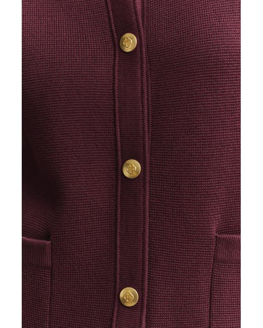 Gant Red Cotton Cardigan
