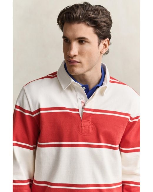 Gant Red Striped Rugger for men