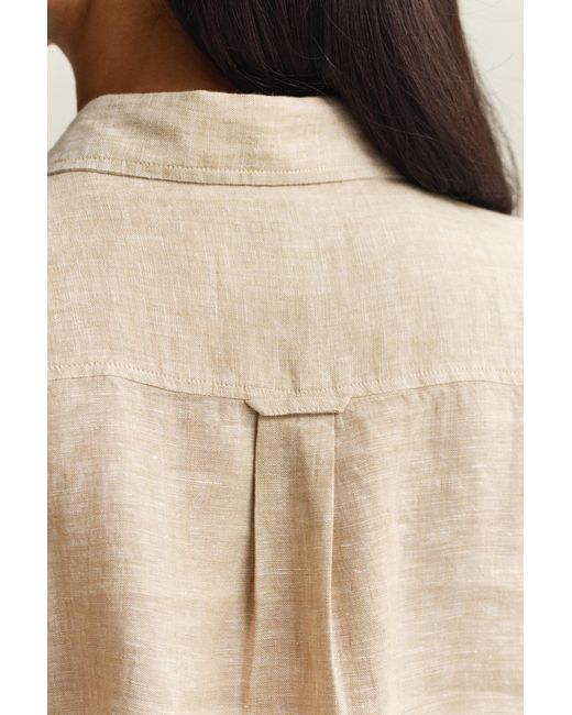Gant Natural Regular Fit Linen Shirt