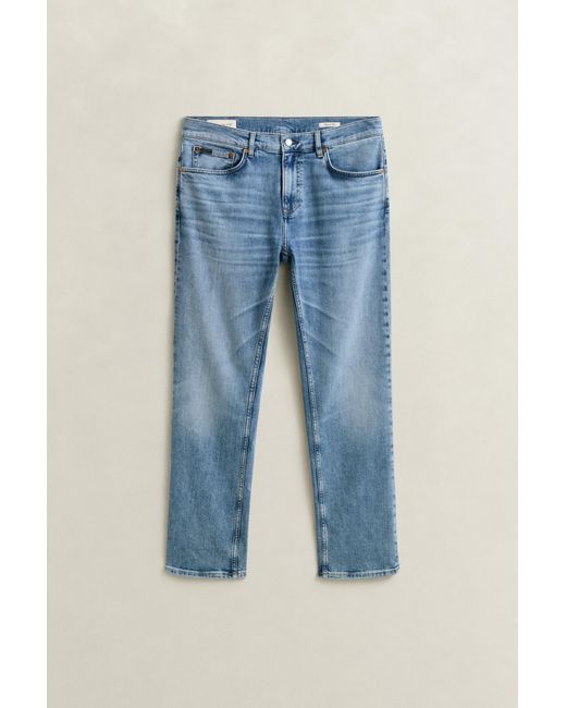 Gant Blue Regular Fit Jeans Semi Worn In for men